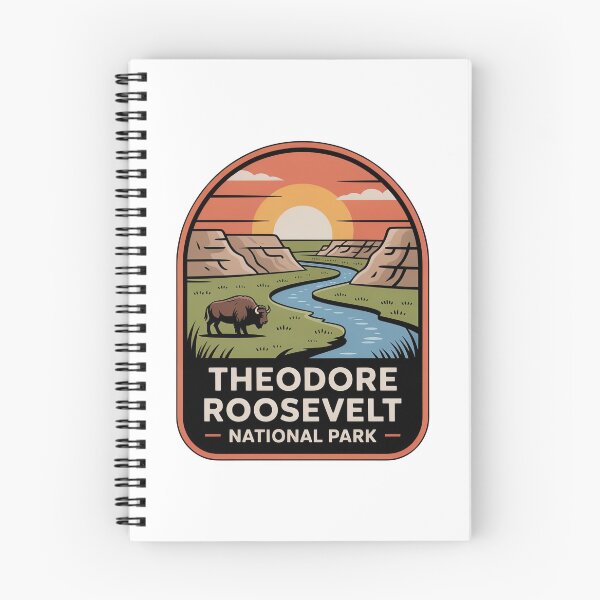 Item preview, Theodore Roosevelt National Park Vintage Travel Badge designed and sold by Teelogic.