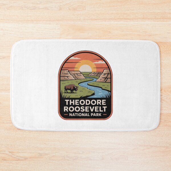 Item preview, Theodore Roosevelt National Park Vintage Travel Badge designed and sold by Teelogic.
