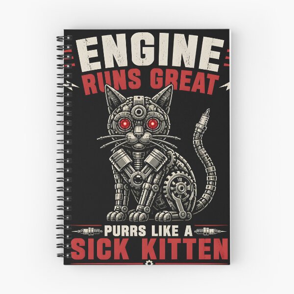 Item preview, Engine Purrs Like A Sick Kitten Funny Mechanic designed and sold by ThirdShiftLab.