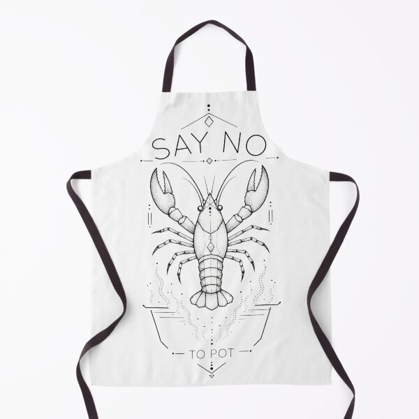 Item preview, Say No To Pot Minimalist Emblem Silhouette Art Funny Seafood Lovers Gift for Crab Lovers designed and sold by Nightarel.