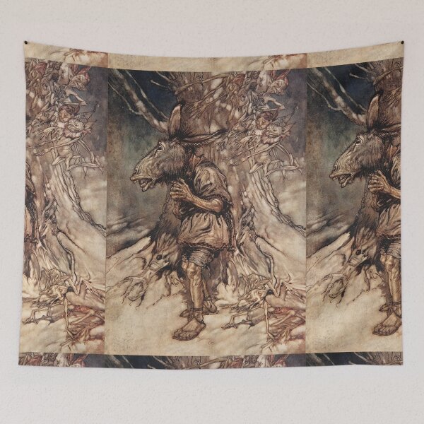Item preview, Midsummer night's dream donkey by Arthur Rackham designed and sold by Vintage Designs +.