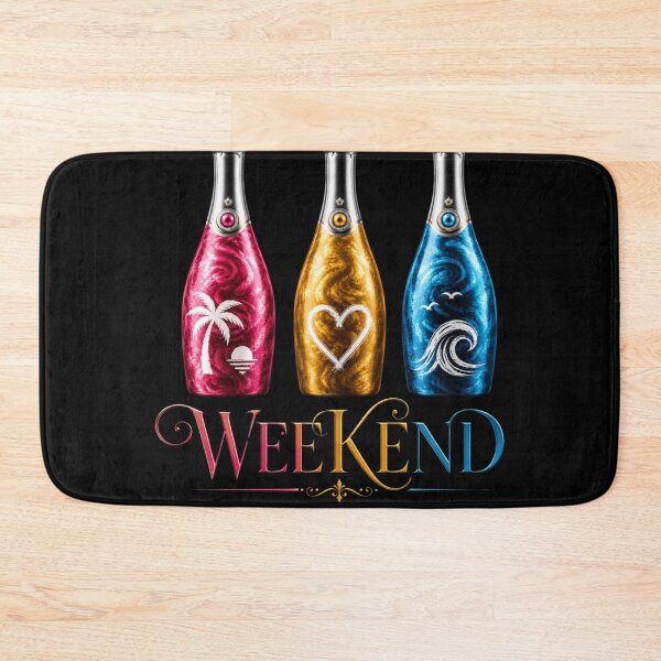 Item preview, weekend vibes decorative bottle art designed and sold by gypsy-joker.