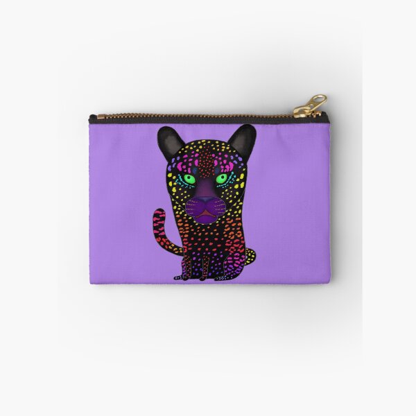 Item preview, Glaring Black Leopard Illustration designed and sold by TamaAnimalArt.