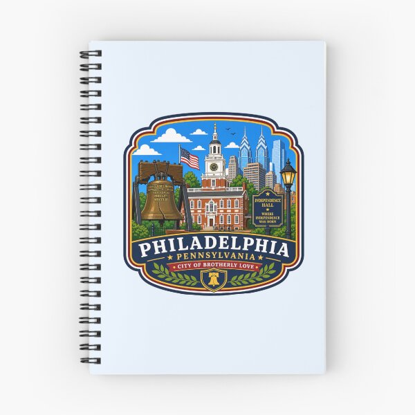 Item preview, Philadelphia, Pennsylvania - Liberty Bell &  Independence Hall designed and sold by Myra365Art.