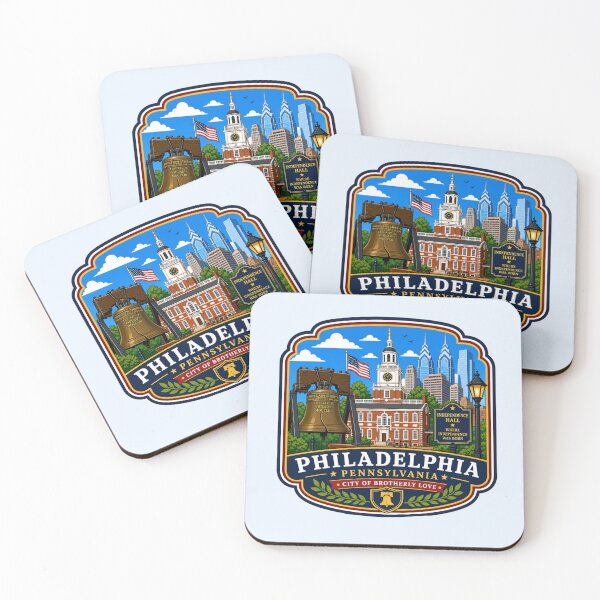 Item preview, Philadelphia, Pennsylvania - Liberty Bell &  Independence Hall designed and sold by Myra365Art.