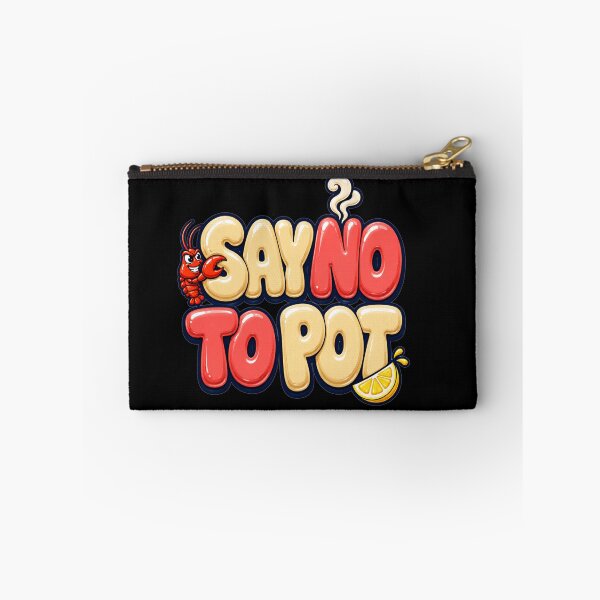 Item preview, Say No To Pot Cartoon Bubble Typography Funny Seafood Lovers Gift for Crab Lovers designed and sold by Nightarel.
