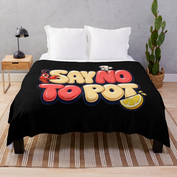 Item preview, Say No To Pot Cartoon Bubble Typography Funny Seafood Lovers Gift for Crab Lovers designed and sold by Nightarel.