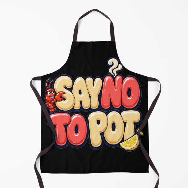 Item preview, Say No To Pot Cartoon Bubble Typography Funny Seafood Lovers Gift for Crab Lovers designed and sold by Nightarel.