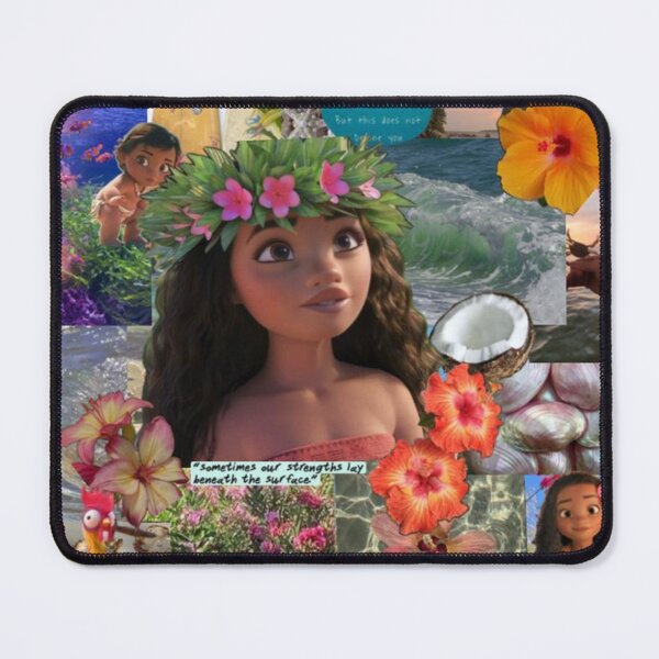Item preview, Moana Tropical Ocean Aesthetic Disney Princess Collage designed and sold by lilacWhim.