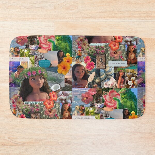 Item preview, Moana Tropical Ocean Aesthetic Disney Princess Collage designed and sold by lilacWhim.