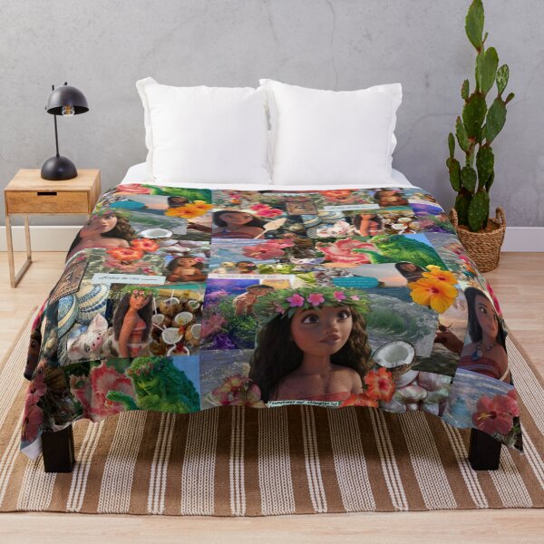 Item preview, Moana Tropical Ocean Aesthetic Disney Princess Collage designed and sold by lilacWhim.