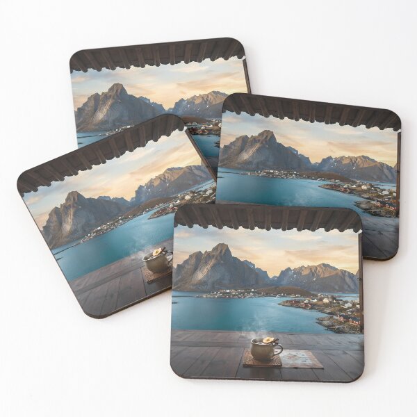 Item preview, Hanok Window to the World: Norway Lofoten Islands Fjords & Arctic Sunset | Fine Art Print designed and sold by SOOstudio73.