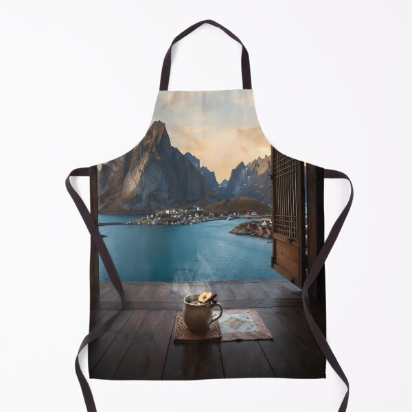 Item preview, Hanok Window to the World: Norway Lofoten Islands Fjords & Arctic Sunset | Fine Art Print designed and sold by SOOstudio73.