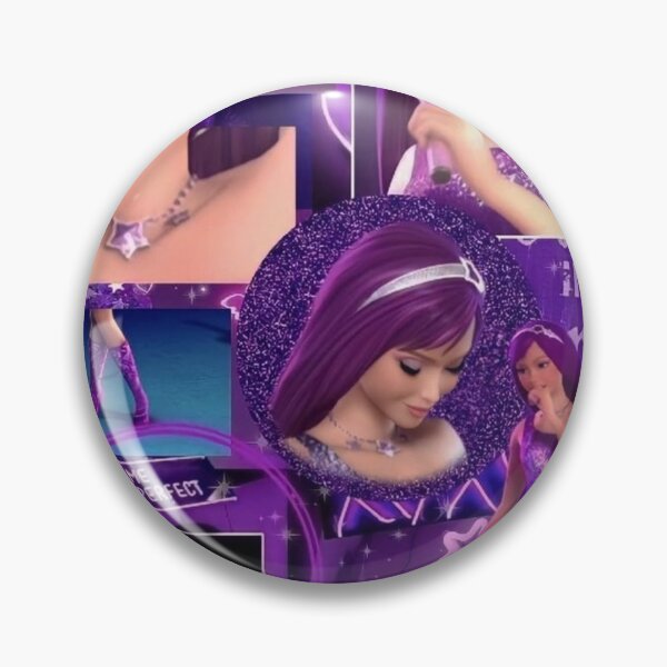 Item preview, Popstar Barbie Keira Purple Aesthetic Y2K Dreamy Princess Collage designed and sold by lilacWhim.