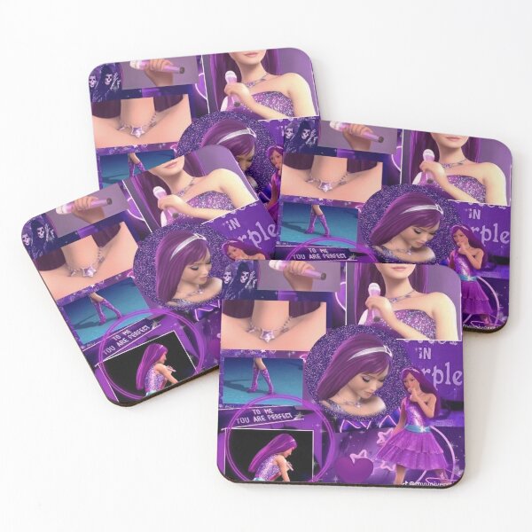 Item preview, Popstar Barbie Keira Purple Aesthetic Y2K Dreamy Princess Collage designed and sold by lilacWhim.