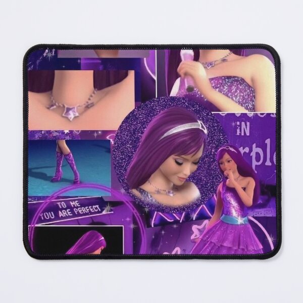 Item preview, Popstar Barbie Keira Purple Aesthetic Y2K Dreamy Princess Collage designed and sold by lilacWhim.