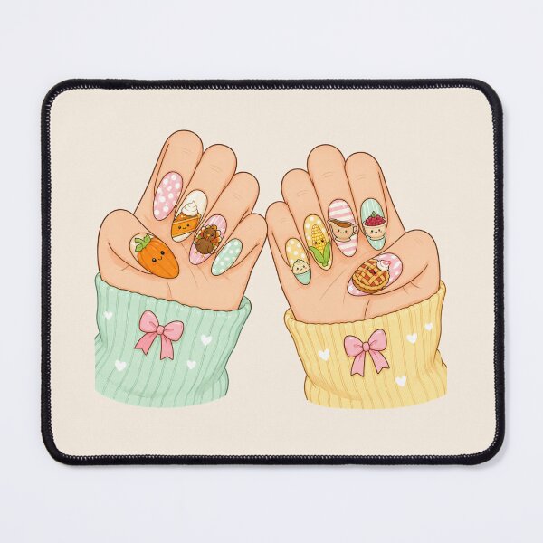 Item preview, Cute Thanksgiving Nails Turkey Pumpkin Pie Corn designed and sold by Yellowriversss.