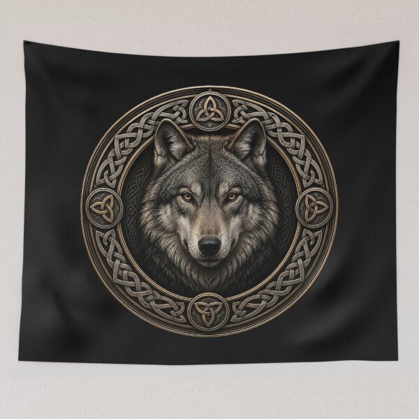 Item preview, Wolf Head Celtic designed and sold by Kirrindy Designs.