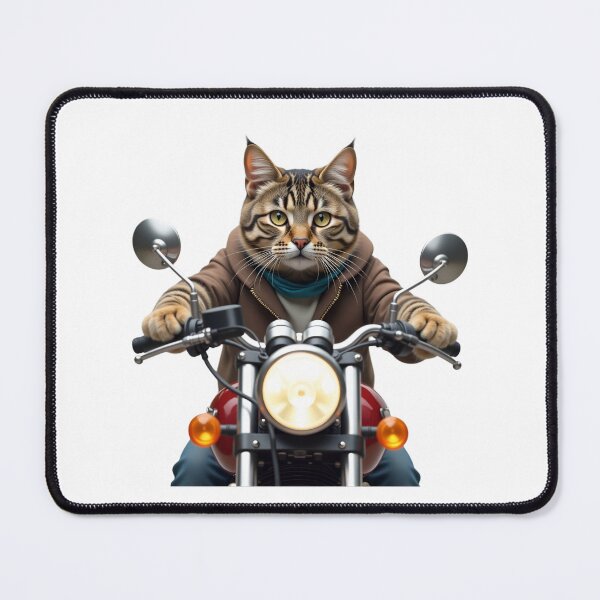 Item preview, Cool Cat Riding a Motorcycle – Biker Cat Adventure designed and sold by Awarrie.