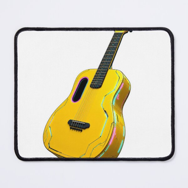 Item preview, Retro Neon Acoustic Guitar designed and sold by ZenOtaku Lab.