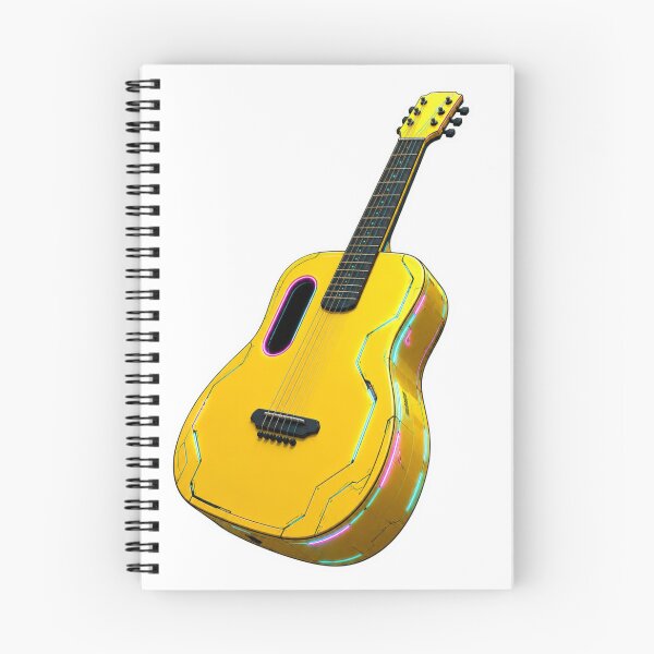 Item preview, Retro Neon Acoustic Guitar  designed and sold by ZenOtaku Lab.
