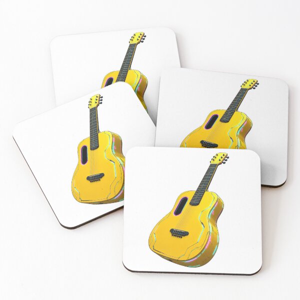 Item preview, Retro Neon Acoustic Guitar  designed and sold by ZenOtaku Lab.