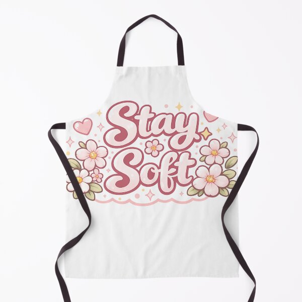 Item preview, Stay Soft | Cute Pastel Floral Quote Design designed and sold by VasiArtLab.