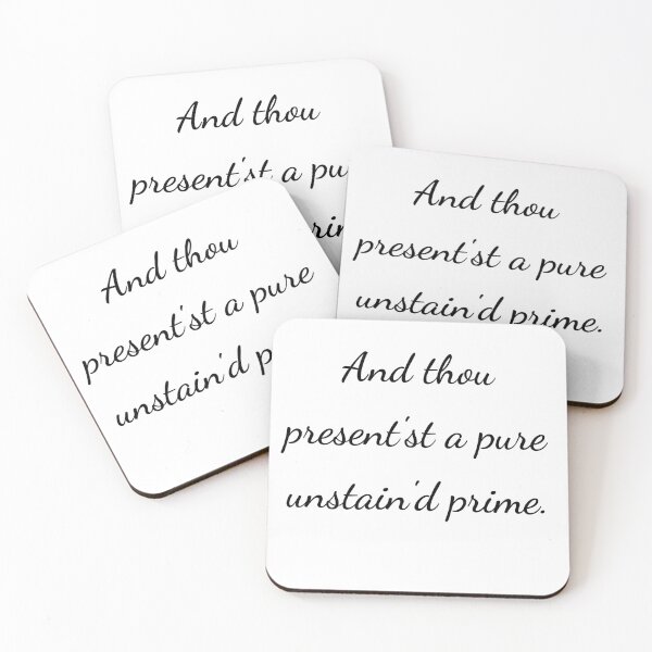 Item preview, “And thou present’st a pure unstain'd prime.” - handwriting black designed and sold by ariksworld.