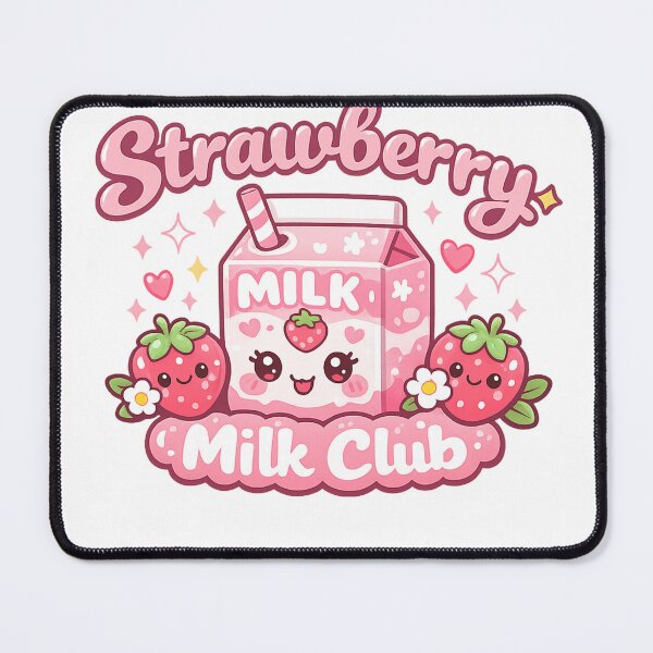 Item preview, Strawberry Milk Club | Cute Kawaii Strawberry Design designed and sold by VasiArtLab.