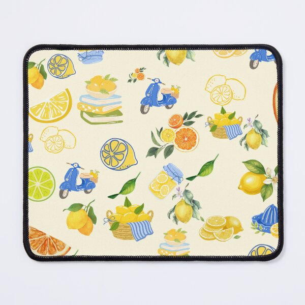 Item preview, Watercolor lemon squeeze pattern designed and sold by Designova10.