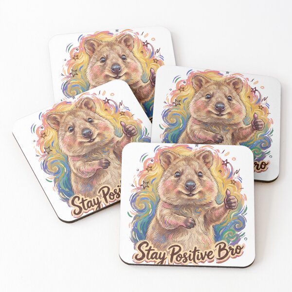 Item preview, Stay Positive Bro Quokka Thumbs Up Meme T-Shirt designed and sold by KIDEnia.