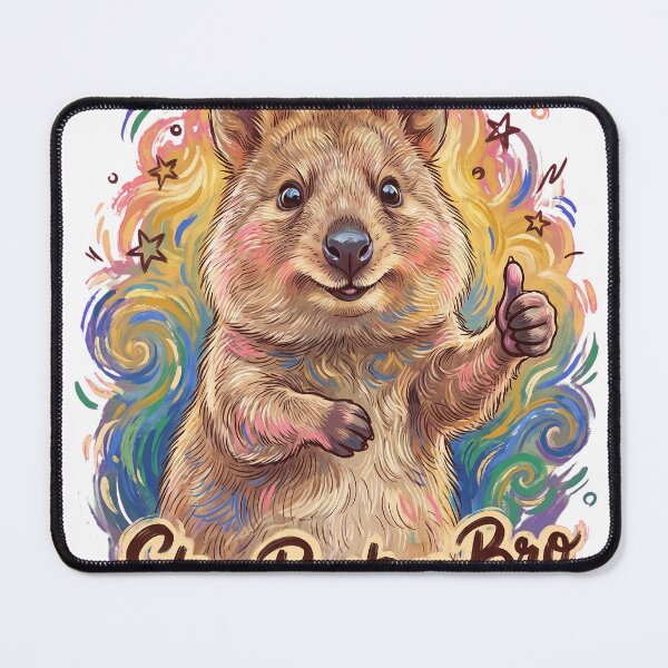 Item preview, Stay Positive Bro Quokka Thumbs Up Meme T-Shirt designed and sold by KIDEnia.
