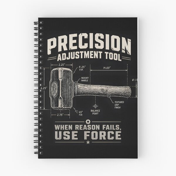 Item preview, Precision Adjustment Tool Hammer Funny Mechanic Garage designed and sold by ThirdShiftLab.