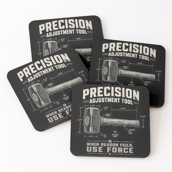 Item preview, Precision Adjustment Tool Hammer Funny Mechanic Garage designed and sold by ThirdShiftLab.
