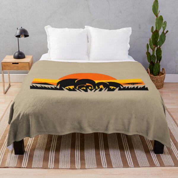 Item preview, Elphant Family at Sunset - African Safari Wildlife Graphic designed and sold by JonelCrafts.