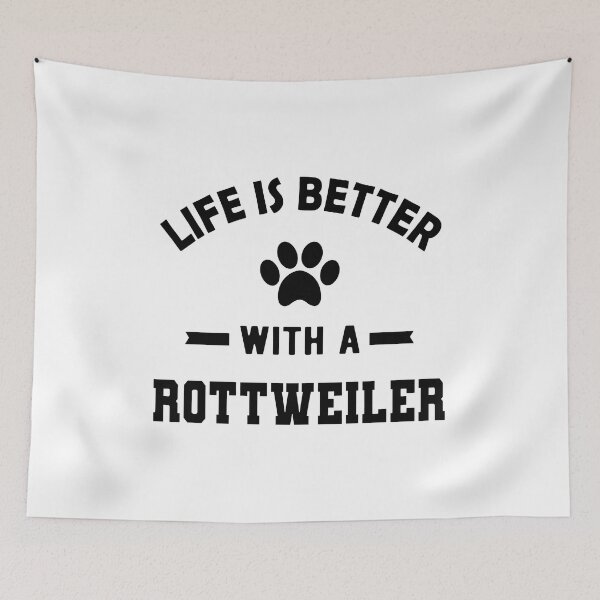 Item preview, Life Is Better With A Rottweiler Dog Paw Print designed and sold by GiaoCalonas.