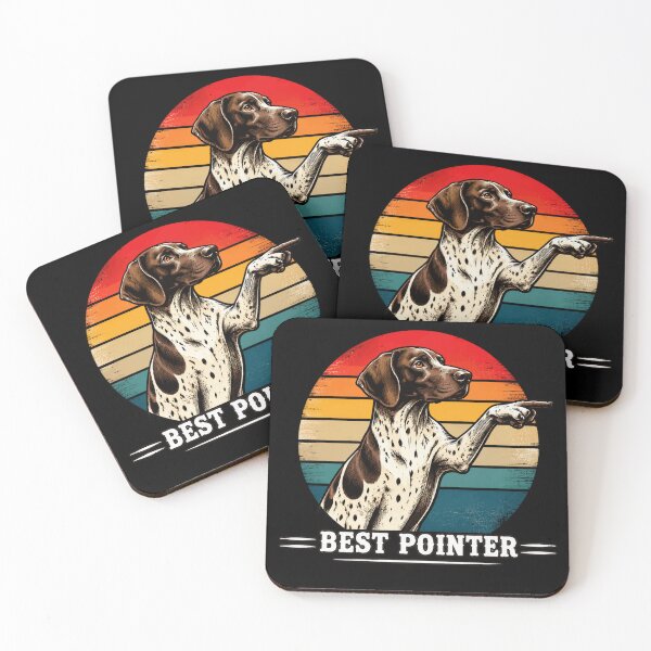 Item preview, Pointer Dog German Shorthaired Pointer Retro Sunset Vintage Art designed and sold by Shakhbata-1.