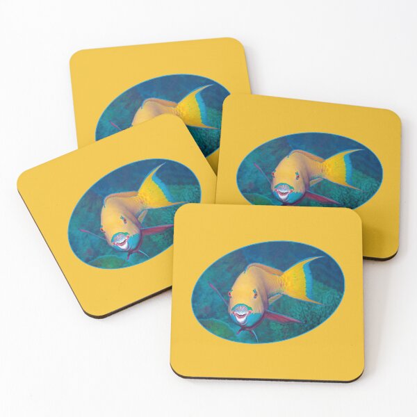 Item preview, Colorful Parrotfish Dynamic Oval * Modern Graphic Design |  designed and sold by Photo & Design Ute Niemann.