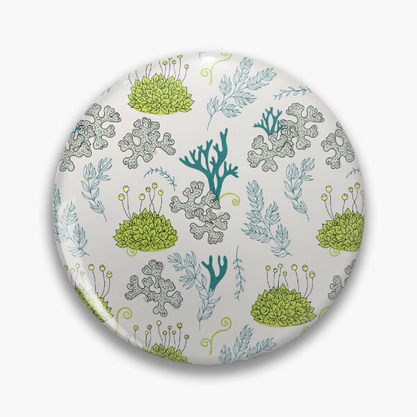 Item preview, Green Moss & Lichen Botanical Pattern – Whimsical Forest Print designed and sold by NuvoraNest.