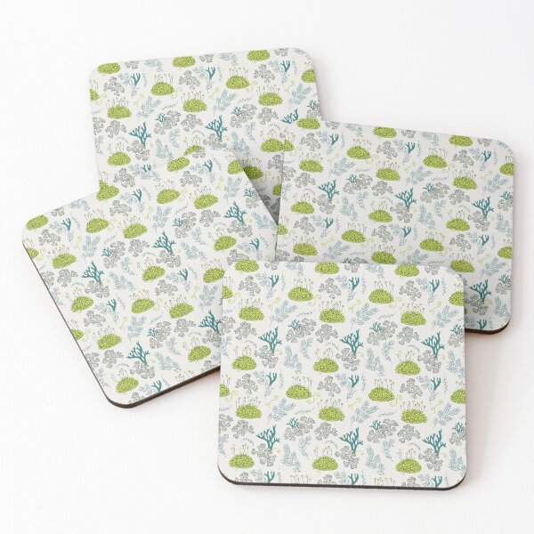 Item preview, Green Moss & Lichen Botanical Pattern – Whimsical Forest Print designed and sold by NuvoraNest.