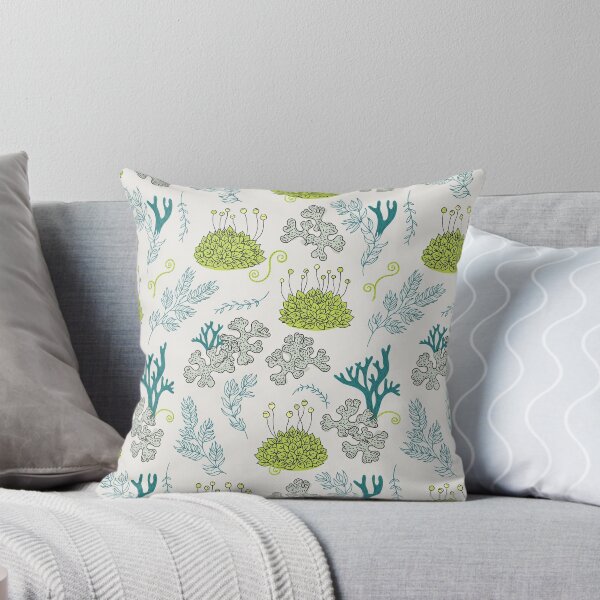 Item preview, Green Moss & Lichen Botanical Pattern – Whimsical Forest Print designed and sold by NuvoraNest.