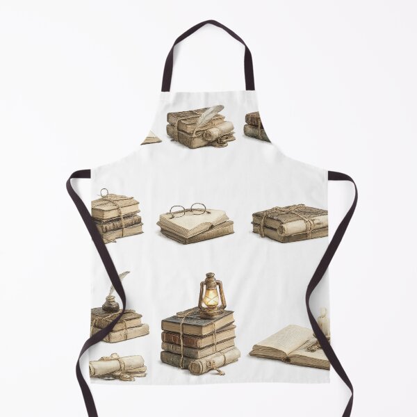 Item preview, Vintage Stacked Books Quill Oil Lamp Dark Academia Reader designed and sold by Rehnair.
