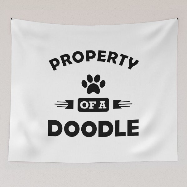 Item preview, Property Of A Doodle Paw Print Dog Lover Gift designed and sold by GiaoCalonas.
