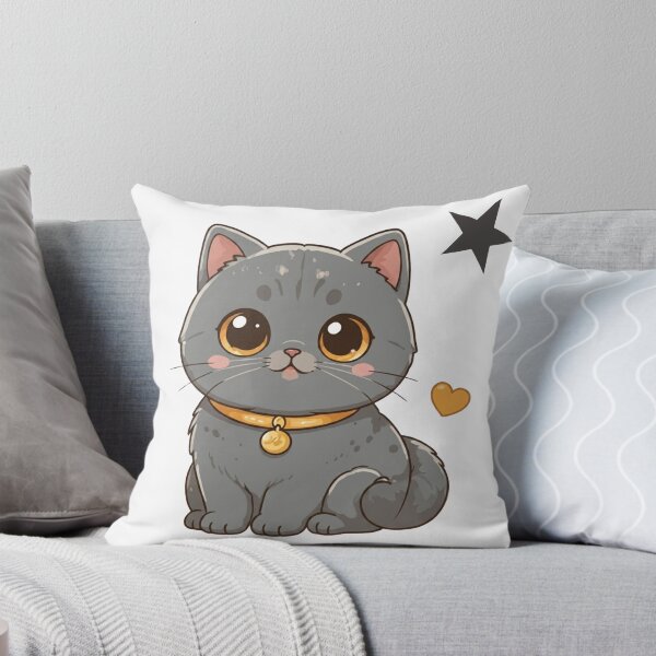 Item preview, Cute Kawaii British Shorthair Cat | Chibi Blue British Cat Cartoon Illustration designed and sold by Mousy17.