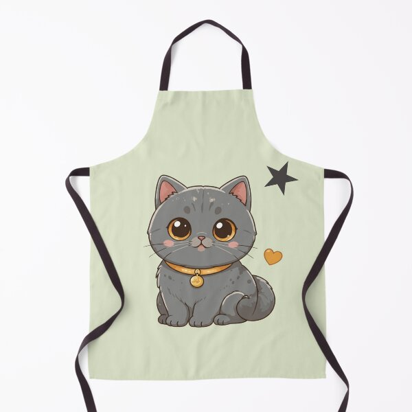 Artikelvorschau, Niedliche Kawaii-Britisch-Kurzhaar-Katze | Chibi-Illustration einer blauen Britisch-Kurzhaar-Katze entworfen und verkauft von Mousy17.