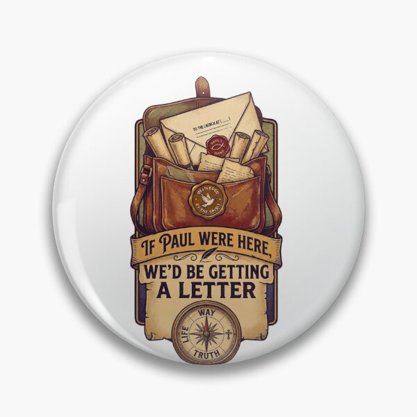 Item preview, If Paul Were Here We'd Be Getting A Letter - Funny Christian Vintage Mail Bag Apostle designed and sold by Neurospicy Trolls.