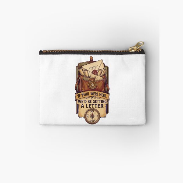 Item preview, If Paul Were Here We'd Be Getting A Letter - Funny Christian Vintage Mail Bag Apostle designed and sold by Neurospicy Trolls.