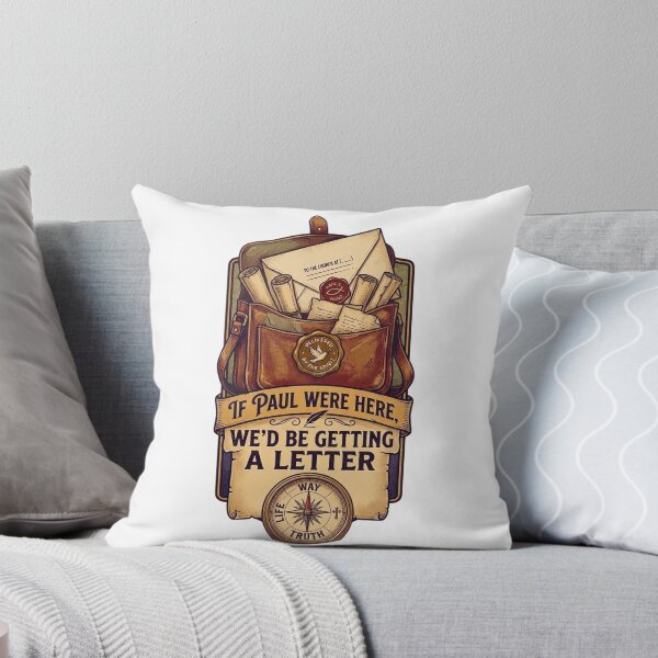 Item preview, If Paul Were Here We'd Be Getting A Letter - Funny Christian Vintage Mail Bag Apostle designed and sold by Neurospicy Trolls.