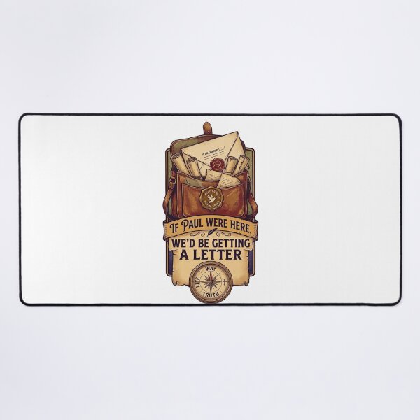 Item preview, If Paul Were Here We'd Be Getting A Letter - Funny Christian Vintage Mail Bag Apostle designed and sold by Neurospicy Trolls.
