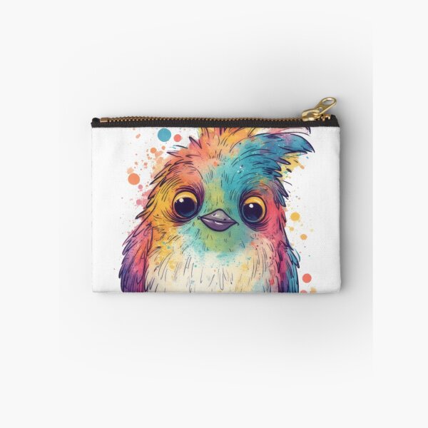 Item preview, A small, colorful bird gazes curiously at the world. designed and sold by Mianku | Für das Leben.